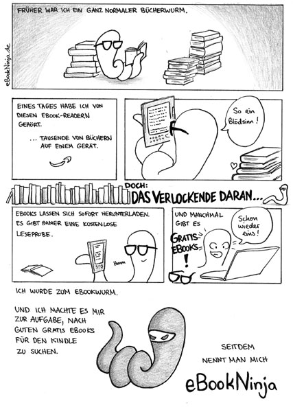 "Die Geschichte vom eBookNinja" - Ein Comic von Lemonbits