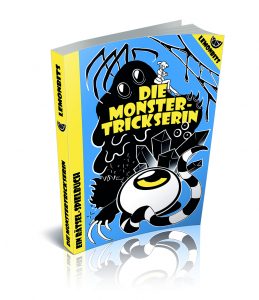 3D-Ansicht des Taschenbuchs "Die Monstertrickserin" von Lemonbits